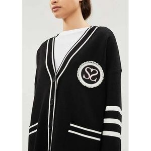Sandro Black Melna Cardigan